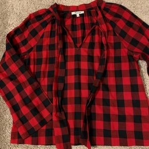 Beautiful Madewell buffalo plaid tunic, size small